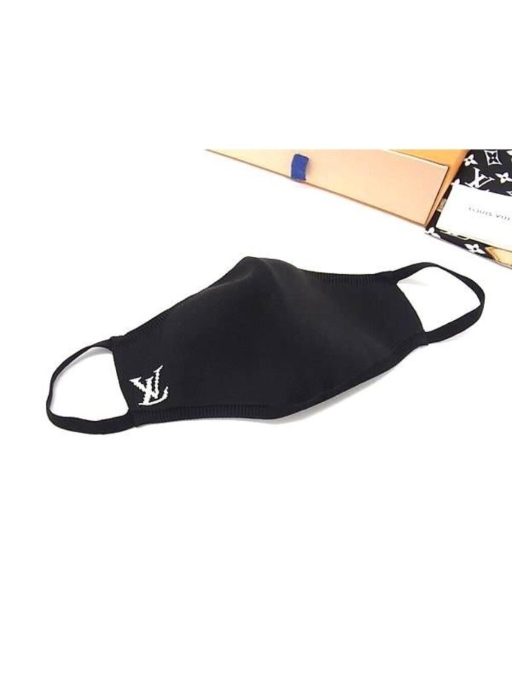 Louis Vuitton Nylon 100% Drawstring Pouch Face Mask Black